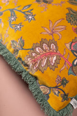 Lichen Floral Velvet Cushion Cover