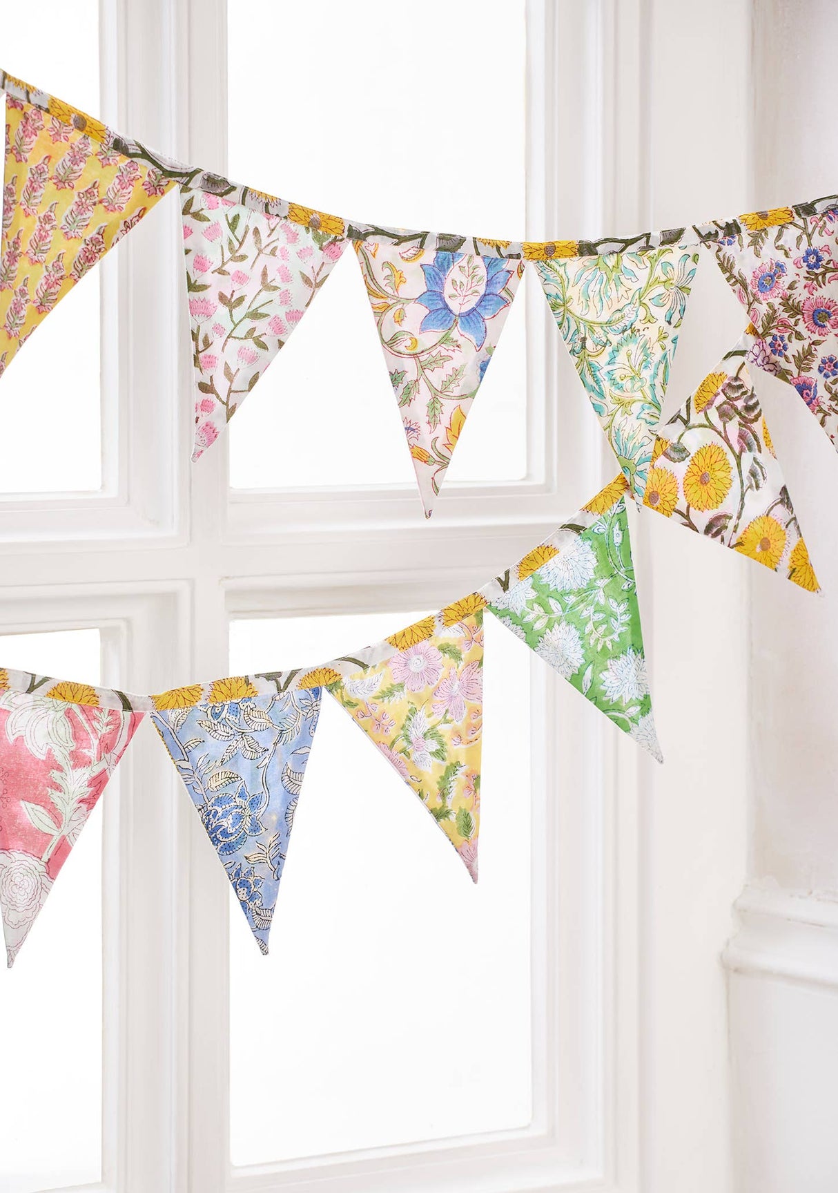 Patchwork Block Print Bunting
