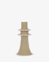 Stoneware Candlestick Holder - Green