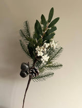 White Berry & Bell Spray