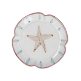 Stoneware Fluted Plate 16cm - Starfish