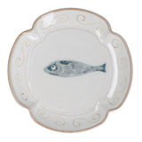 Stoneware Fluted Plate 20cm - Fish