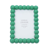 Green Gloss Bobble picture frame - 2 sizes