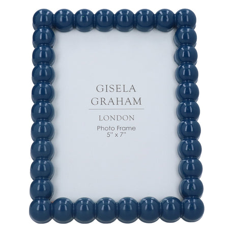 Navy Gloss Bobble picture frame - 2 sizes