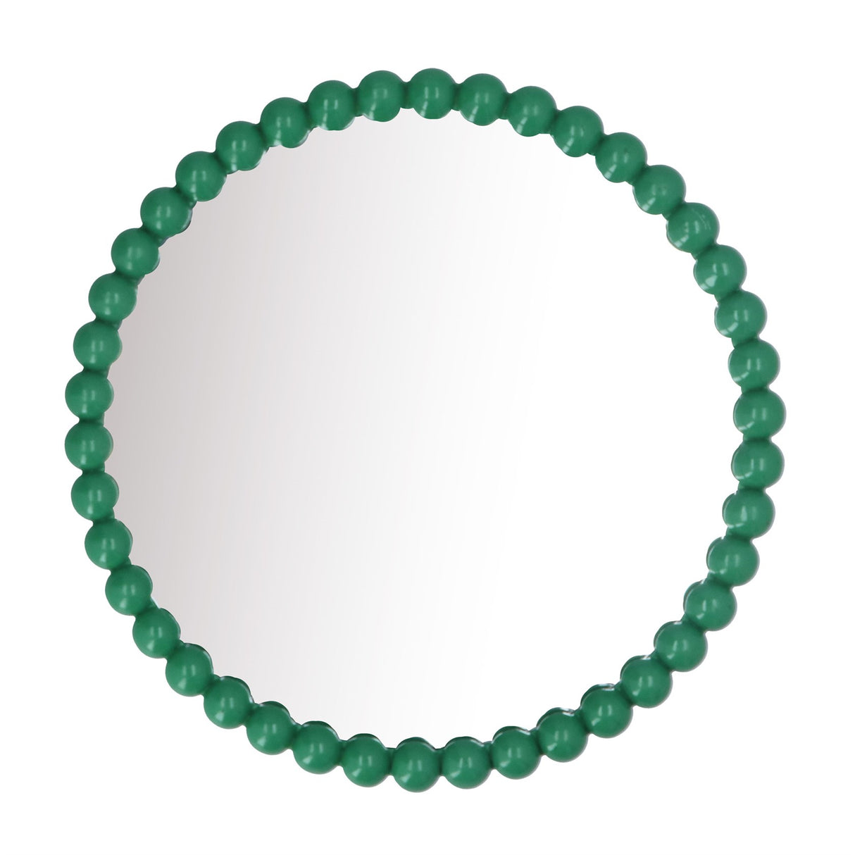 Green Bobble Mirror 33cm