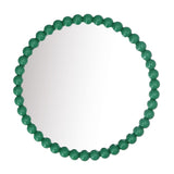 Green Bobble Mirror 33cm