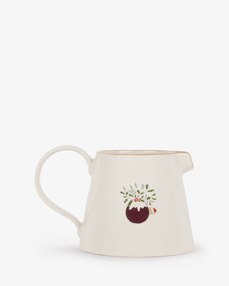 Christmas Puddings Large Stoneware Jug