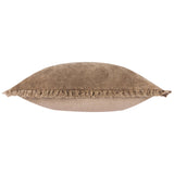 Bertie Cotton Velvet Cushion Chocolate