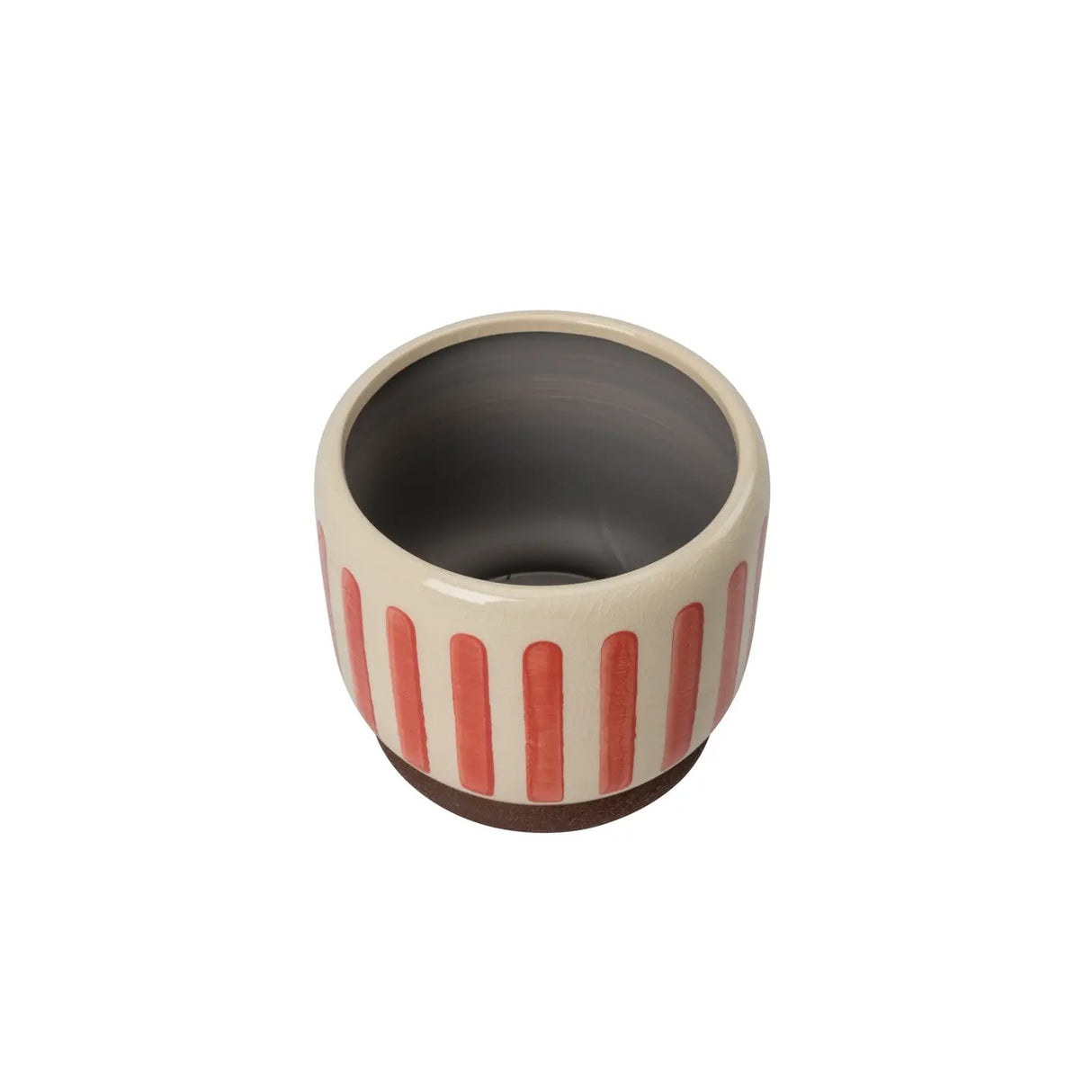 Indoor Pot 16cm Red Stripe