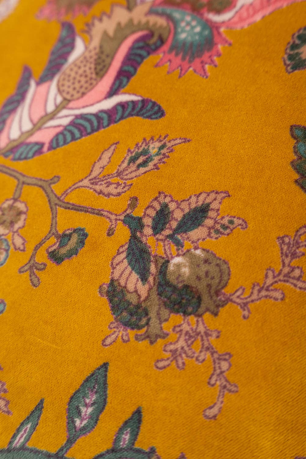 Lichen Floral Velvet Cushion Cover