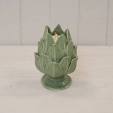 Glazed Artichoke Candle Holder