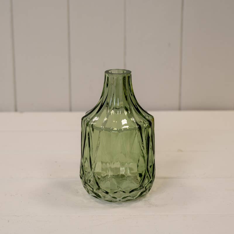 Vintage Green Glass Bottle
