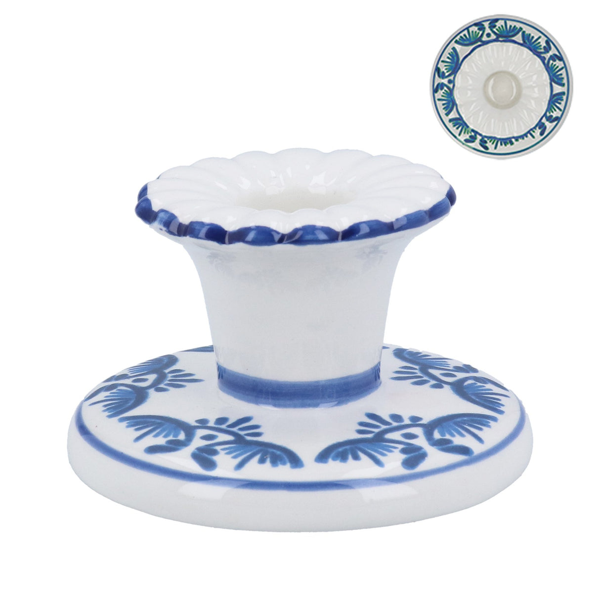 Ceramic Candle Holder 6cm - 2 colours