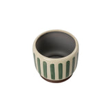 Indoor Pot 18cm Green Stripe