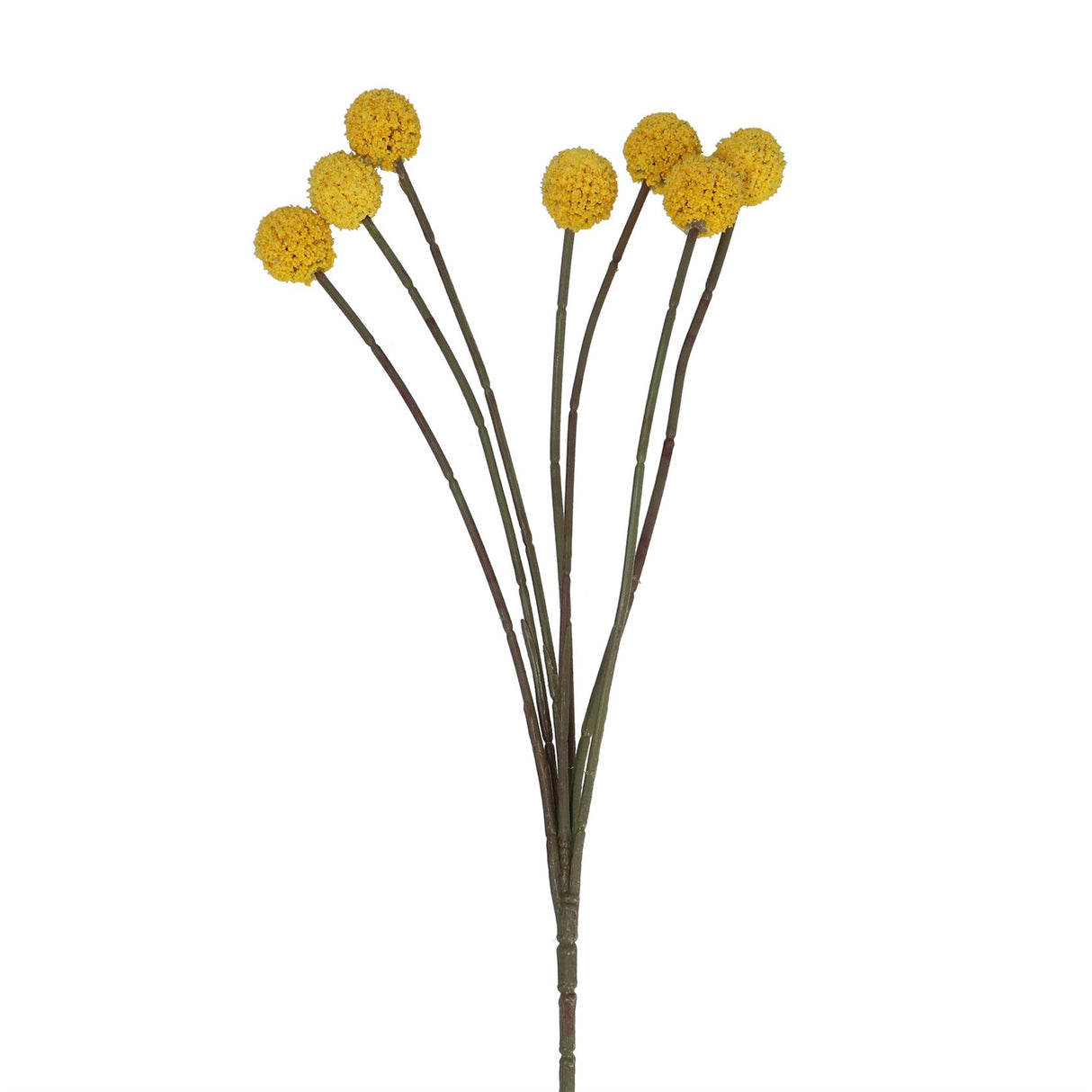 Yellow Billy Bob Floral Spray, 62cm