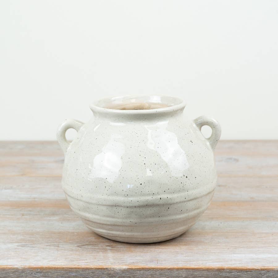 Round Vase with Handle, 23.5cm