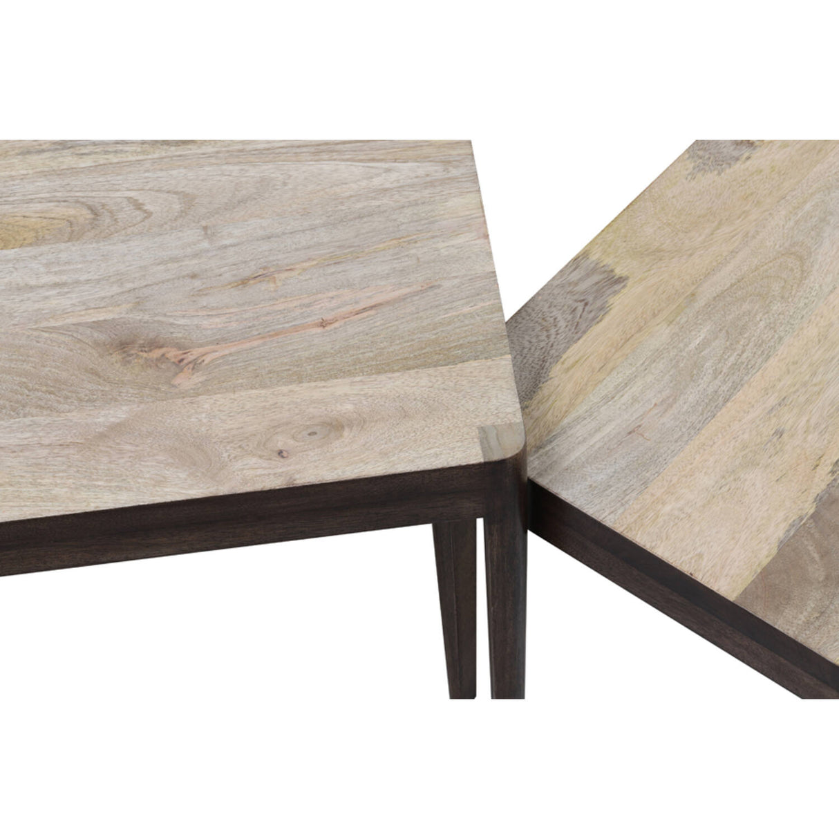 Side table S/2 STIJN wood brown