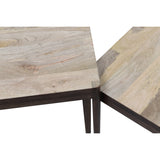 Side table S/2 STIJN wood brown