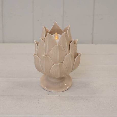 Glazed Artichoke Candle Holder