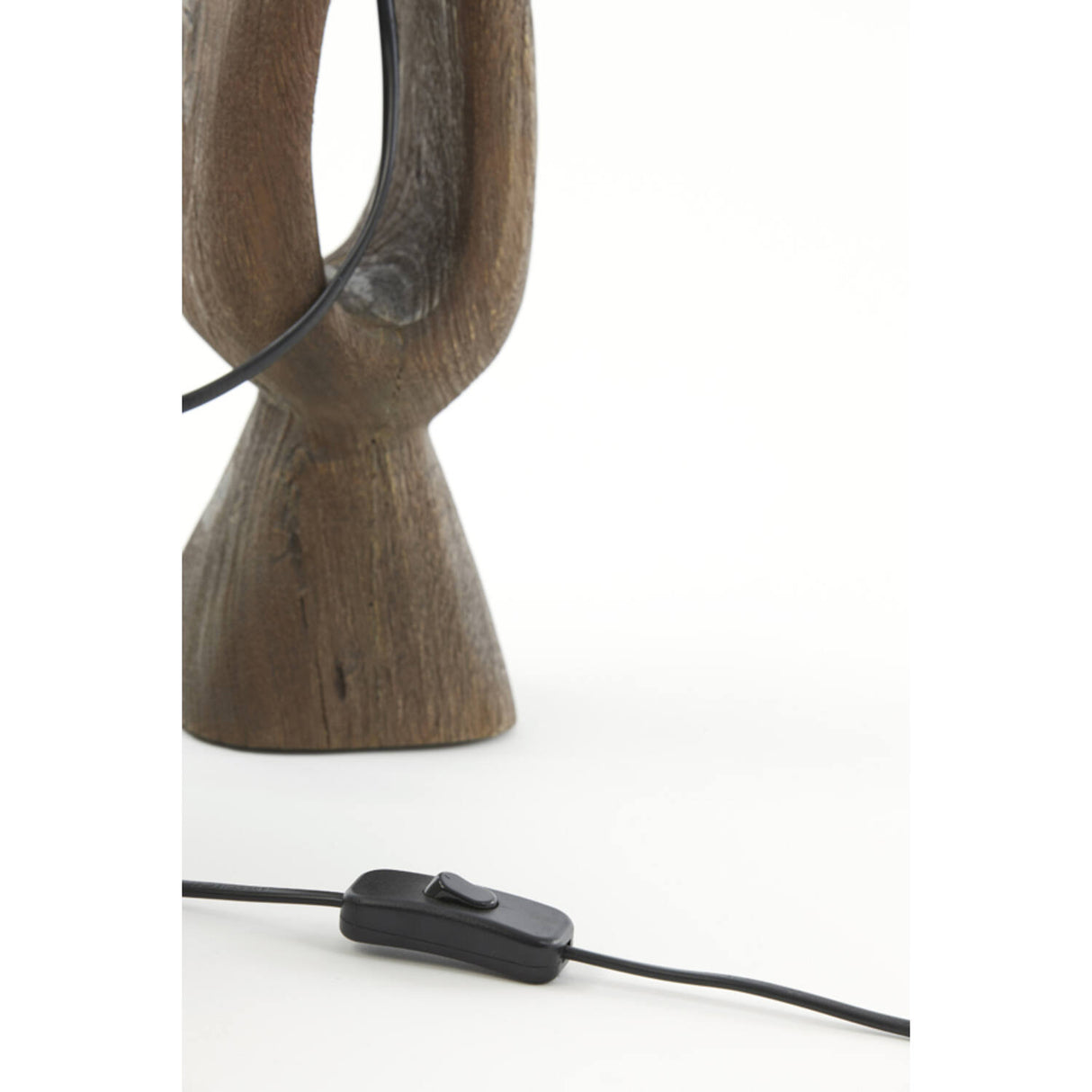 Light and Living Lamp base DJANGO wood matt russet