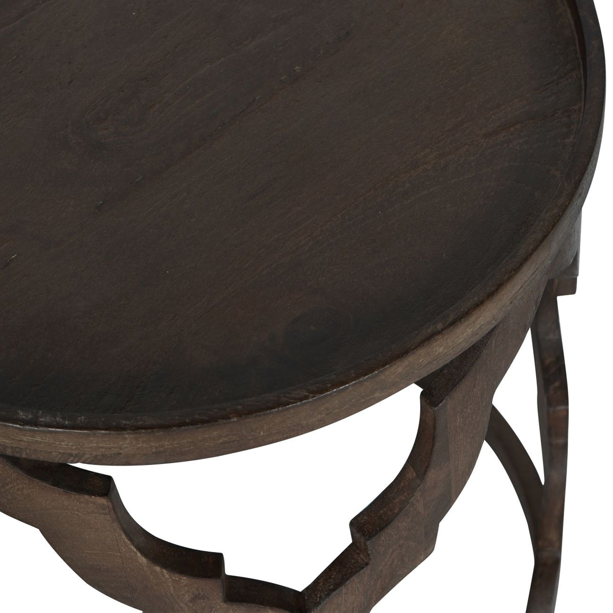Libra set/2 Dark wood side tables