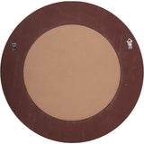 Libra Adelaide Antique Black Frame Round Mirror