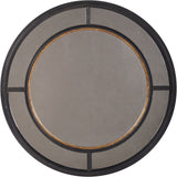 libra Adelaide antique black frame mirror