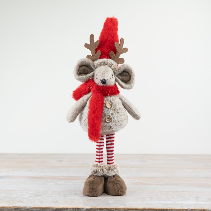 STRIPED MOUSE DECORATION, 43CM