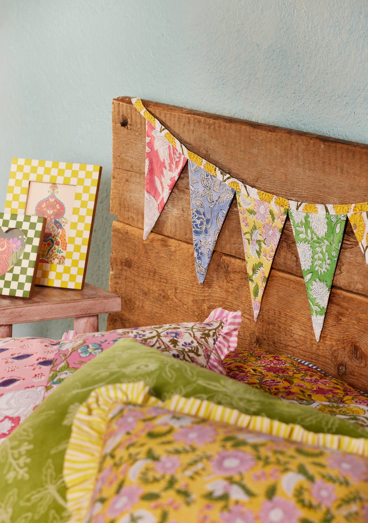 Patchwork Block Print Bunting