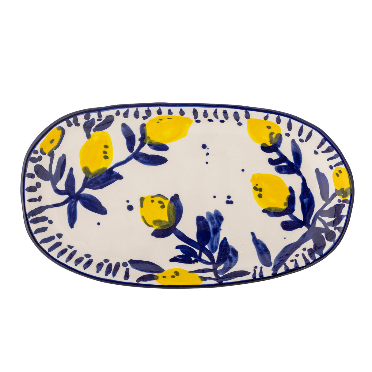 Maxima Large Serving Plate, Blue, Stoneware