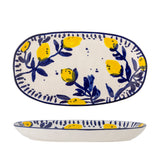 Maxima Large Serving Plate, Blue, Stoneware
