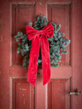 Red Velvet Long Bow