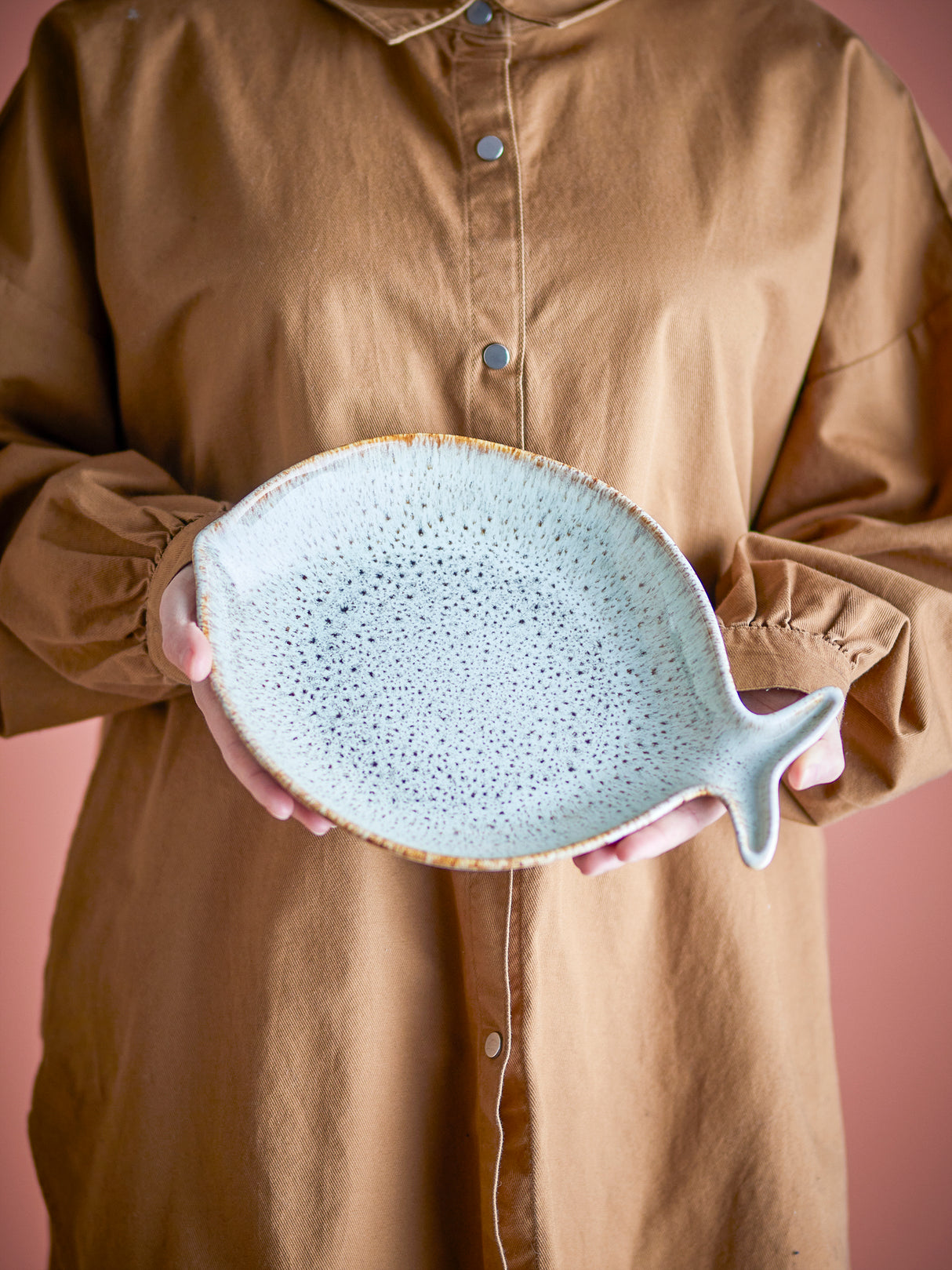 FISH Serving Plate, Stoneware