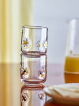 Buzz and Daisy Drinking Glass, Clear, Glass S/2