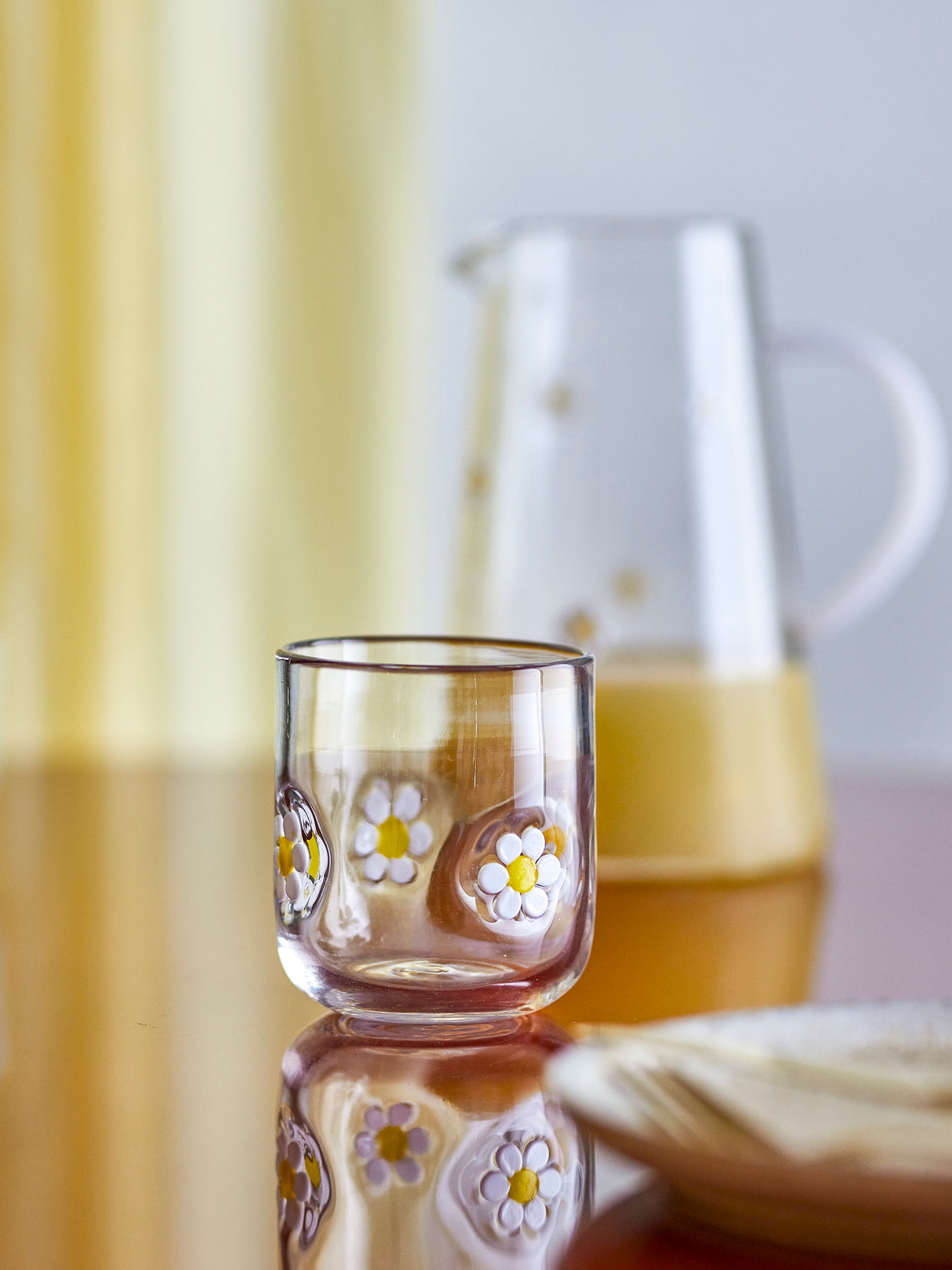 Buzz and Daisy Drinking Glass, Clear, Glass S/2
