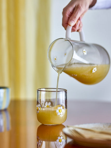 Daisy Jug, Clear Glass