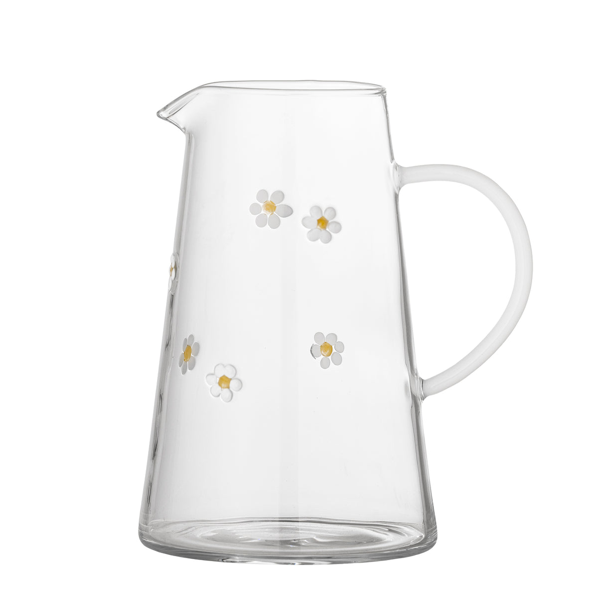 Daisy Jug, Clear Glass