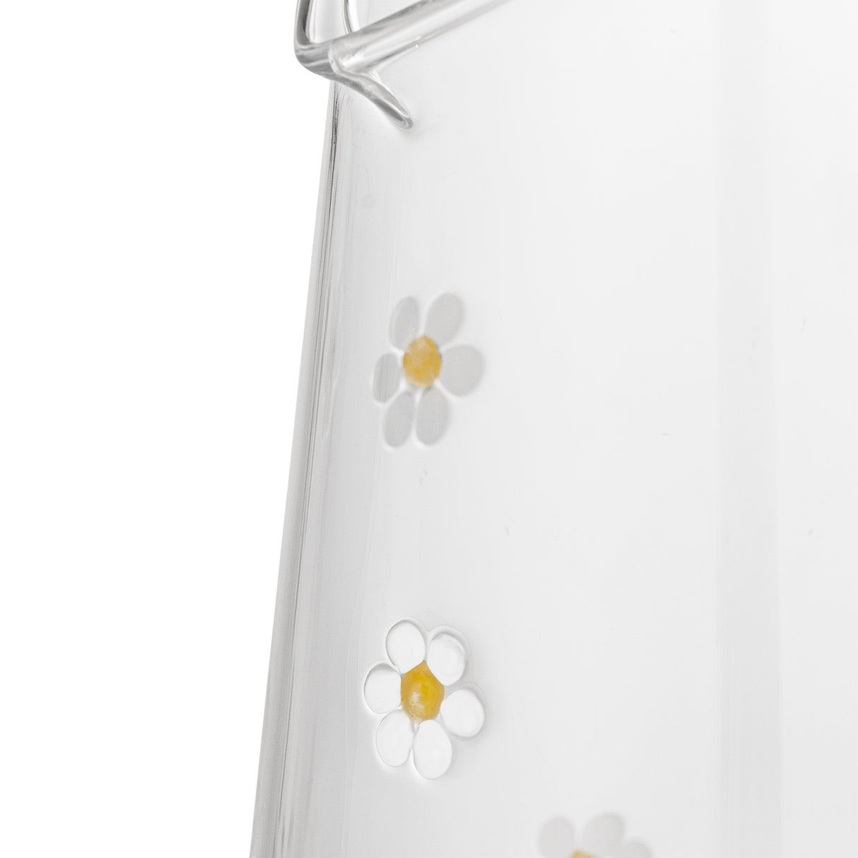 Daisy Jug, Clear Glass