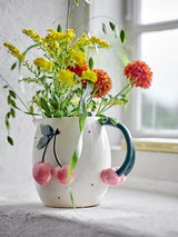 Berrie Jug, Rose, Stoneware