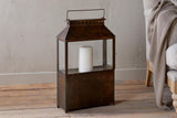 NKUKU - Akoko Wide Lantern - Brown Patina - 2 Sizes