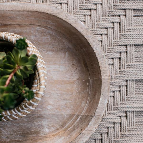 Mo Mango White Wash Serving Bowl Large 60cm