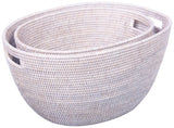 RATTAN TAPERED LAUNDRY BASKETS