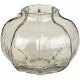 Hammered Glass Vase Green Small