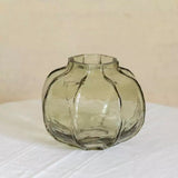 Hammered Glass Vase Green Small