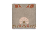 NKUKU - Bagru Wool & Cotton Cushion Cover - Soft Grey 50CM