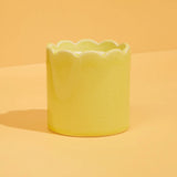 Kiln Scalloped Yellow Candle - Lemon & Lavender