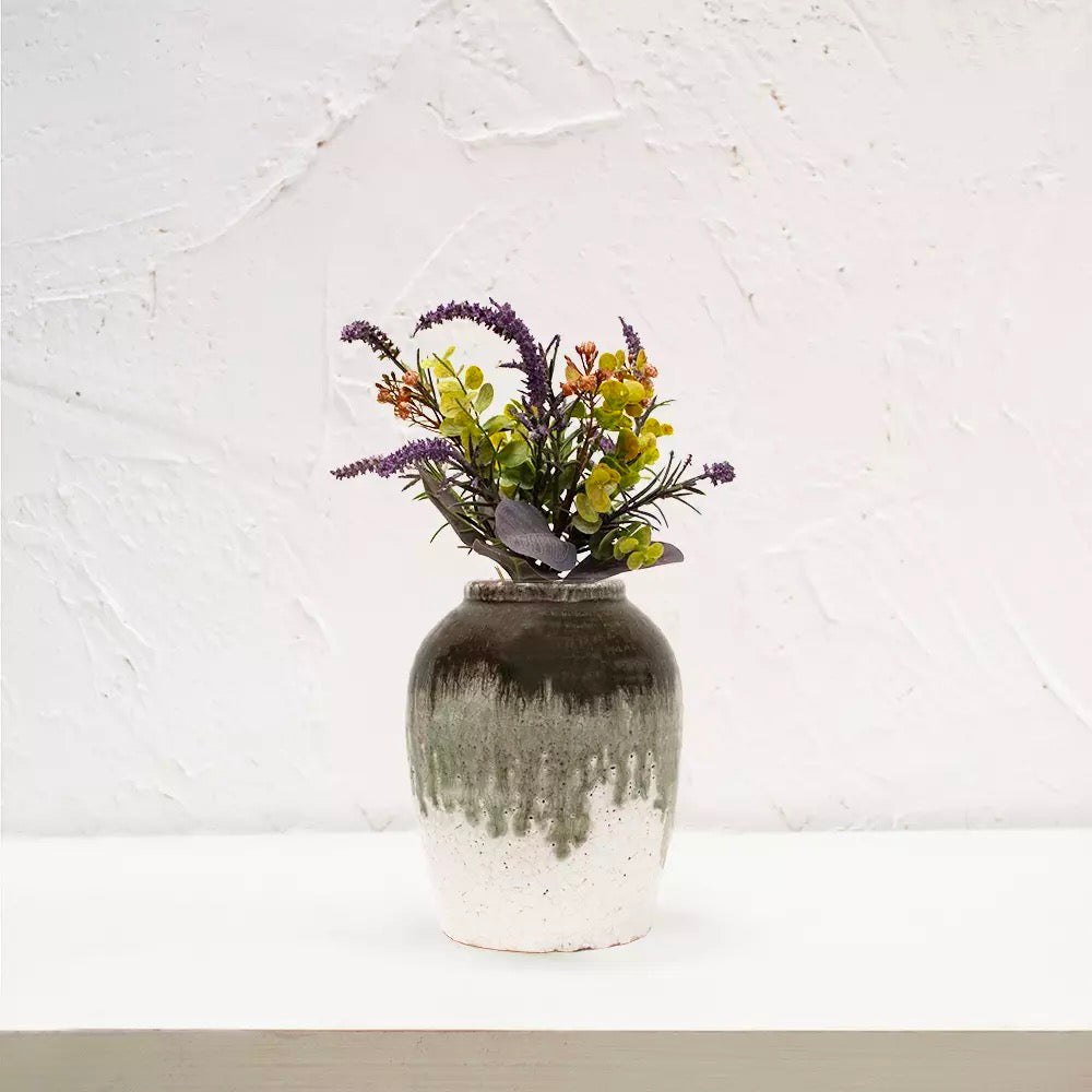 Dipped Crackle Glaze Vase Antheia Small