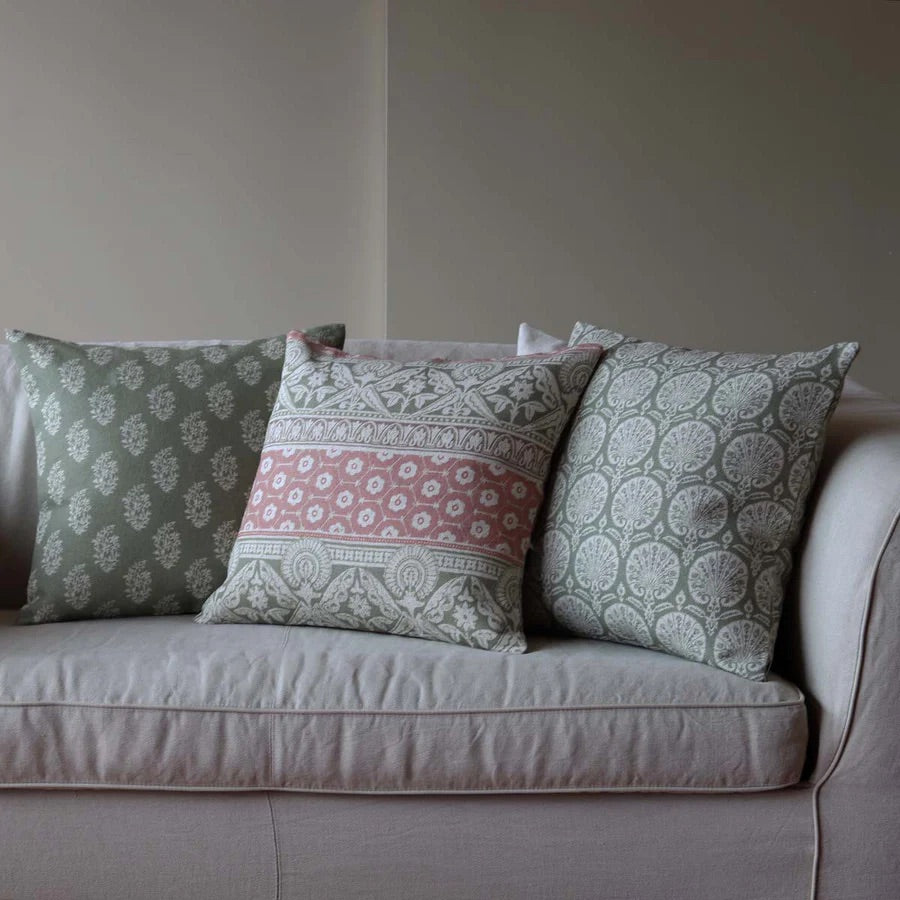 INDIGO CUSHION - OLIVE