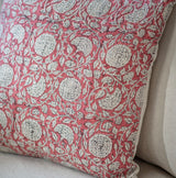 CLARENDON RED PAISLEY 45CM CUSHION