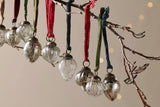 NKUKU - Dew Drop Baubles - Silver & Clear - (Set of 12)